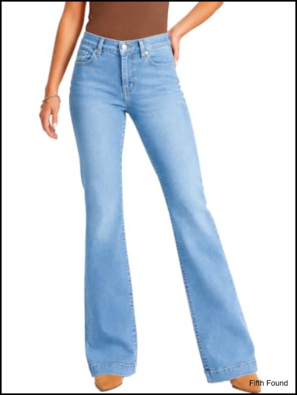 Women's Stretchy Flare Denim Jeans Bootcut Curvy Mid Rise Wide Leg Y2K